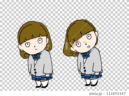 女子がきれる　カラー 111655347