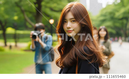 美少女のストリートスナップ 111655460