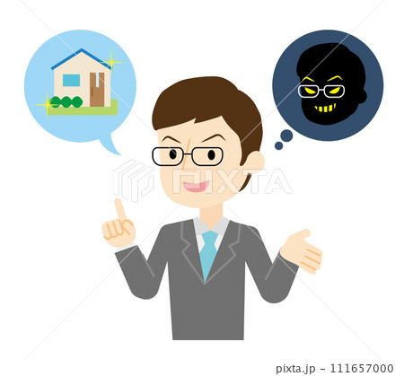 リフォーム詐欺業者のビジネスマン 111657000