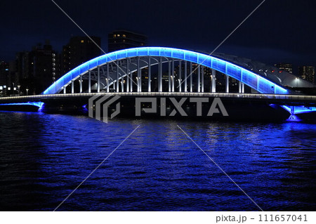 隅田川の永代橋。 隅田川の永代橋。 111657041