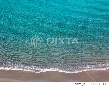 砂浜の波打ち際 1 砂浜の波打ち際 1 111657814