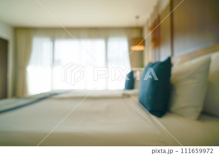 abstract blur bedroom for background 111659972