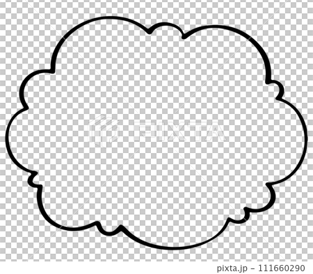 シンプルな吹き出し_雲 111660290