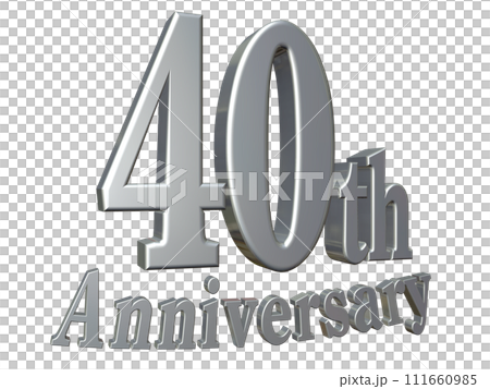 3DCG characters "40th Anniversary/40th Anniversary" Silver, Silver 3DCG characters "40th Anniversary/40th Anniversary" Silver, Silver 111660985