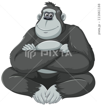 Content Gorilla Holding a Plate Content Gorilla Holding a Plate 111661188