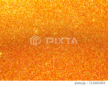 Glitter Orange Background Texture Shine Gold Confetti diamond Light Purple Backdrop Luxury Premium Beam Card Mokcup Holiday Merry Christmas Happy New Year Glisten Shine Foil Template Frame Scene. 111663063