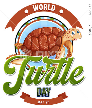 Celebrating World Turtle Day Illustration 111665243
