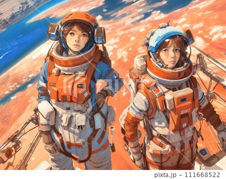 テラフォーミング計画の女性労働者 テラフォーミング計画の女性労働者 111668522