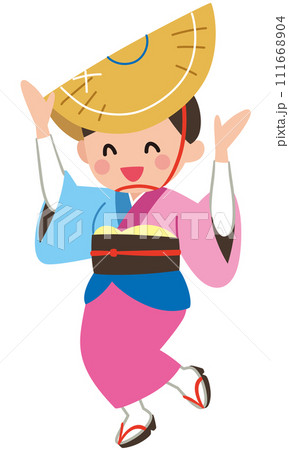 阿波踊り　徳島県　観光　素材 111668904