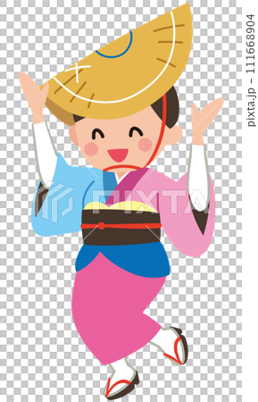 阿波踊り　徳島県　観光　素材 111668904