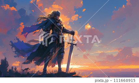 騎士のイラストのイラスト素材 [111668915] - PIXTA