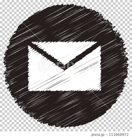 simple hand drawn email icon simple hand drawn email icon 111668972