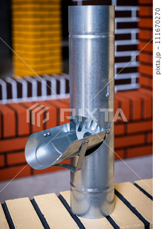 Elements of roof system drainage hook pipe plug holder 111670270