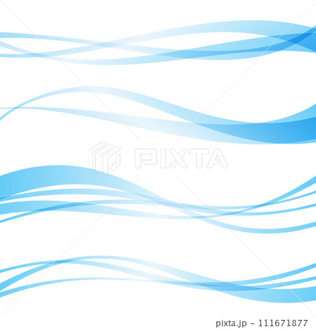 滑らかな曲線素材セット 滑らかな曲線素材セット 111671877