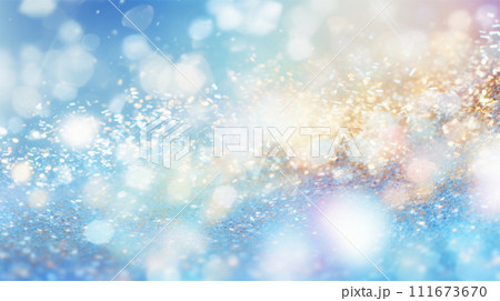 光り輝く粒子や玉ボケが美しいバックグラウンド 光り輝く粒子や玉ボケが美しいバックグラウンド 111673670