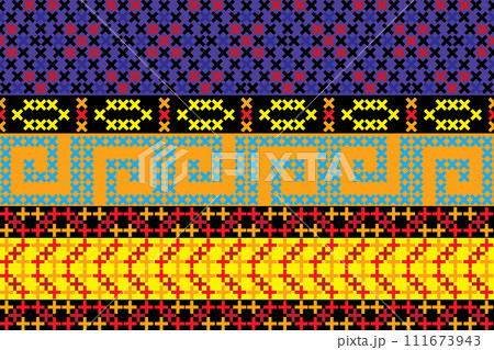 illustration pattern of the crass color on black background. illustration pattern of the crass color on black background. 111673943