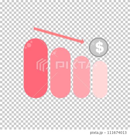 Financial dollar coin business growth investment concept icon vector illustration 111674013