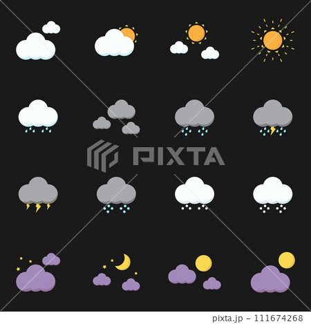 weather forecast symbol 111674268