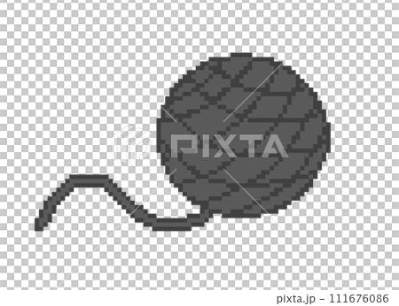 Yarn ball_dot picture (black) Yarn ball_dot picture (black) 111676086