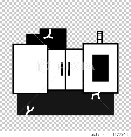 Old and cracked NC machining 111677543