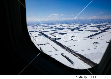 飛行機から見た雪国 飛行機から見た雪国 111677955