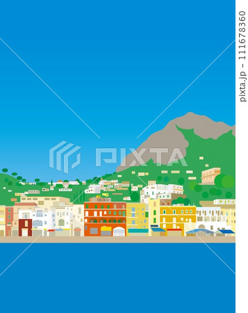 カプリ capri マリーナ・グランデ marina grande イタリア italia 夏 カプリ capri マリーナ・グランデ marina grande イタリア italia 夏 111678360