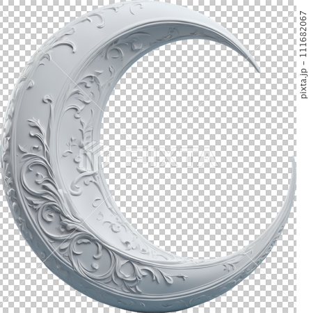 crescent shaped ornament 111682067