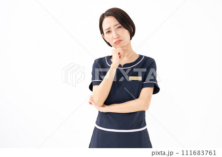 女性 制服 エステティシャン 悩む 女性 制服 エステティシャン 悩む 111683761