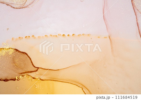 Marble ink abstract art from exemplary original painting abstract background 111684519