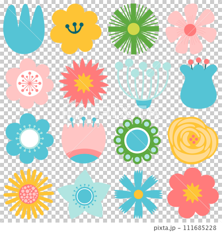 Modern Minimal Abstract Florist Plant Hand drawn Graphic Vector illustration 111685228