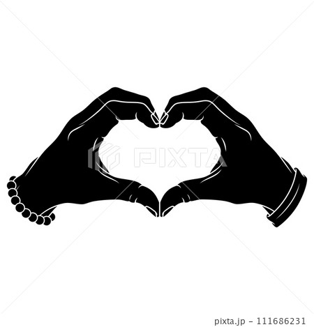 hands forming a heart symbol of love hands forming a heart symbol of love 111686231