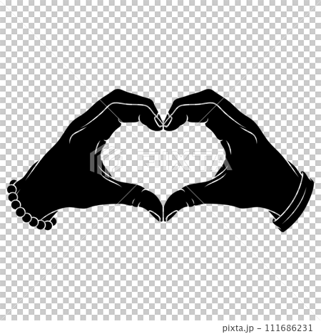 hands forming a heart symbol of love hands forming a heart symbol of love 111686231