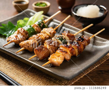 美味しそうな焼鳥のイメージ_AI生成画像 美味しそうな焼鳥のイメージ_AI生成画像 111686249