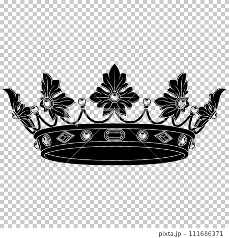Royal crown with diamonds 111686371