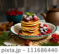 美味しそうなパンケーキ_AI生成画像 111686440