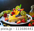 美味しそうなパンケーキ_AI生成画像 111686441