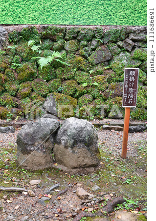 松尾大社の摂社 月読神社 願掛け陰陽石(京都市西京区) 松尾大社の摂社 月読神社 願掛け陰陽石(京都市西京区) 111686691