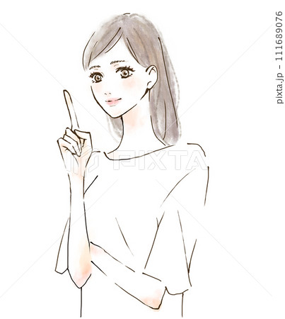 ポイントを解説する先輩のイラスト 会社員 ポイントを解説する先輩のイラスト 会社員 111689076