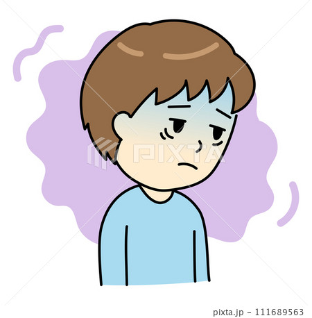 うつ病で気分が落ち込む顔色が悪い 111689563