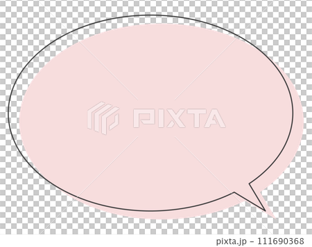 Simple speech bubble_horizontal Simple speech bubble_horizontal 111690368