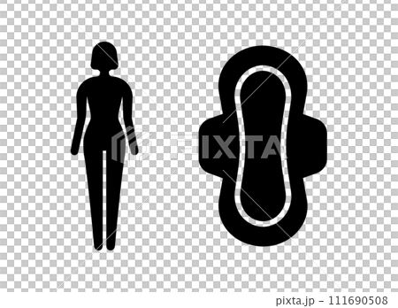 Sanitary products female icon 111690508