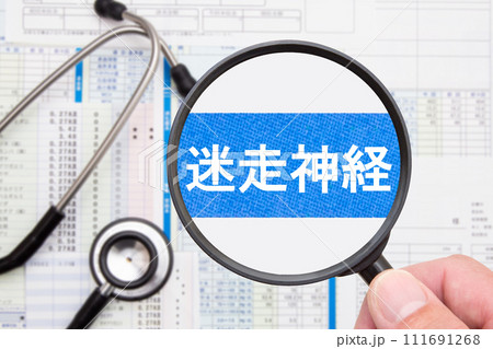 迷走神経　医療イメージ 111691268