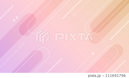 幾何学的オブジェクトとグラデーション背景 幾何学的オブジェクトとグラデーション背景 111691796