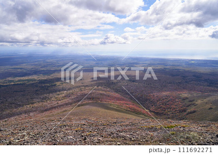 北海道 樽前山登山道からの眺め 北海道 樽前山登山道からの眺め 111692271
