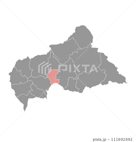 Kemo prefecture map, administrative division of Central African Republic. Kemo prefecture map, administrative division of Central African Republic. 111692892