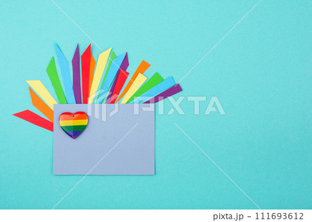 Pride month concept with LGBTQ flag Pride month concept with LGBTQ flag 111693612