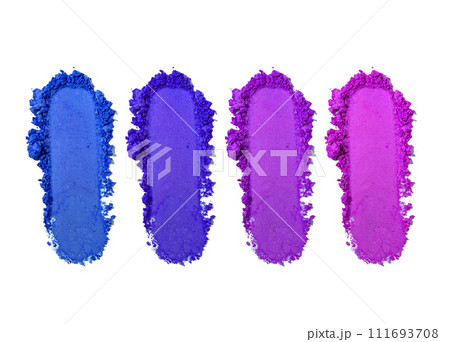 Different colour eyeshadow stroke palette texture swatch Different colour eyeshadow stroke palette texture swatch 111693708