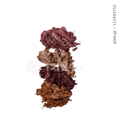 Eyeshadow stroke palette texture swatch Eyeshadow stroke palette texture swatch 111693752