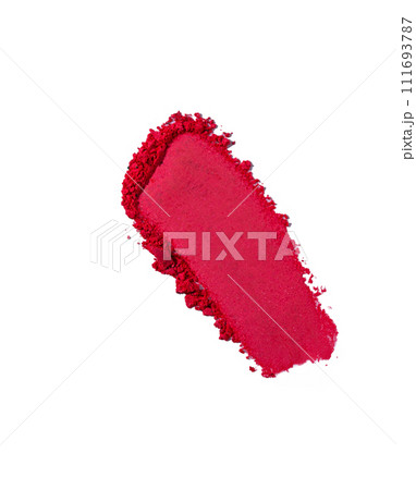 Different colour eyeshadow stroke palette texture swatch 111693787
