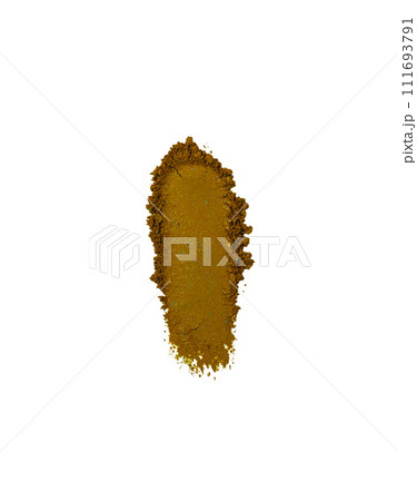 Different colour eyeshadow stroke palette texture swatch 111693791